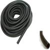 1" X 100 feet Split Wire Loom Flex-Guard Convoluted Tubing  Protective Split Cable Sleeves for Automotive Home Industrial Electrical Wiring  Black view 1