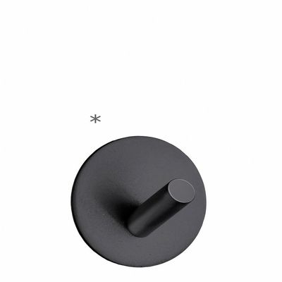 Beslagsboden Single Wall Mounted Hook Finish: Black Matte Stainless Steel