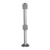 Chief Dual (1X2) Grommet Hardware Mount Silver (K3G120S) view 1