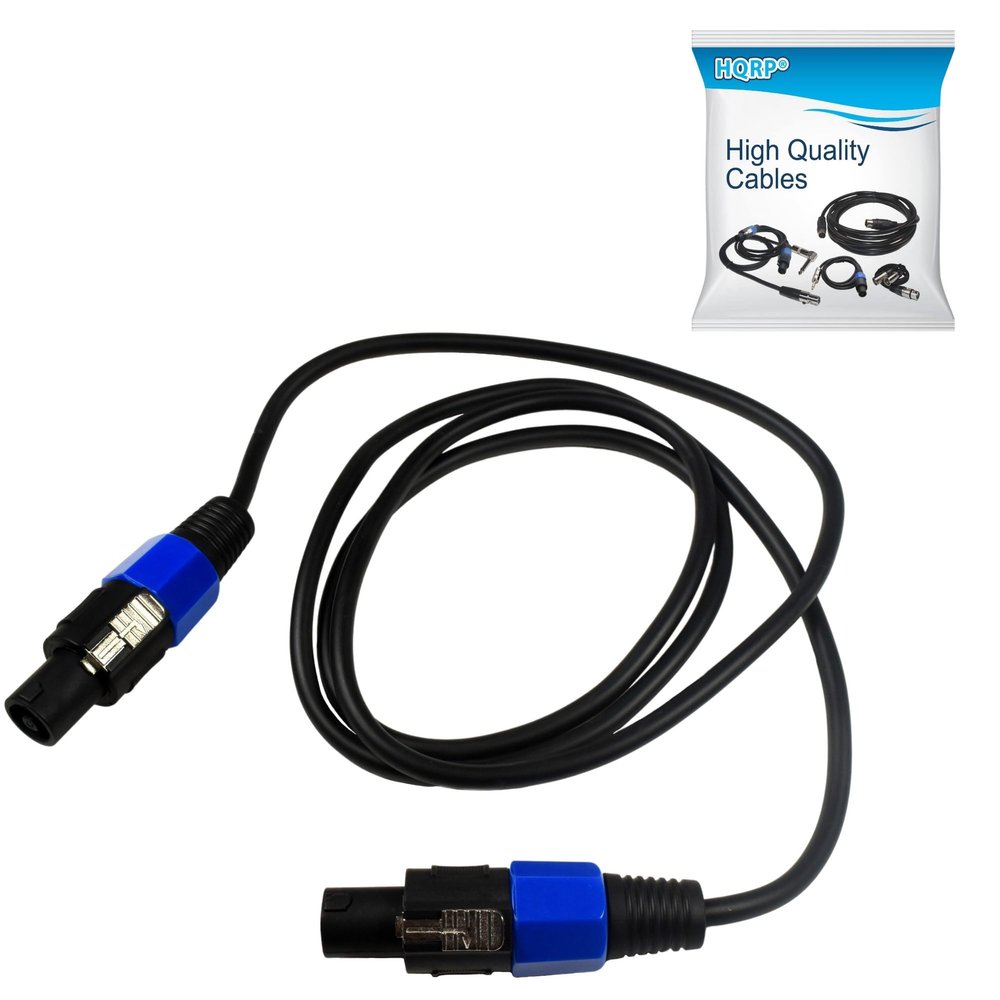 HQRP 6ft Speakon to Speakon (M/M) Cable for Pyle-Pro PTA1000 / PDG5000 / PEA4000 / PEA6000 / PQA2100 / PQA3100 / PQA4100 / PQA5100 / PSA2000 / PT5800 / PT6800 / PTA1200 Power Amplifier Amp