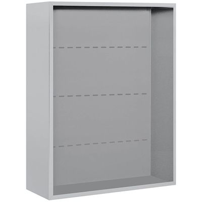 Salsbury Industries 3810D-ALM Surface Mounted Enclosure for 3710 Double Column, Aluminum
