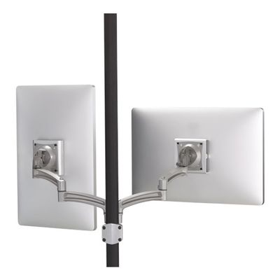 Chief K2P220S Kontour K2P Pole Mount Articulating Arm, Dual Monitors, 10" - 30" Screen Size, Silver