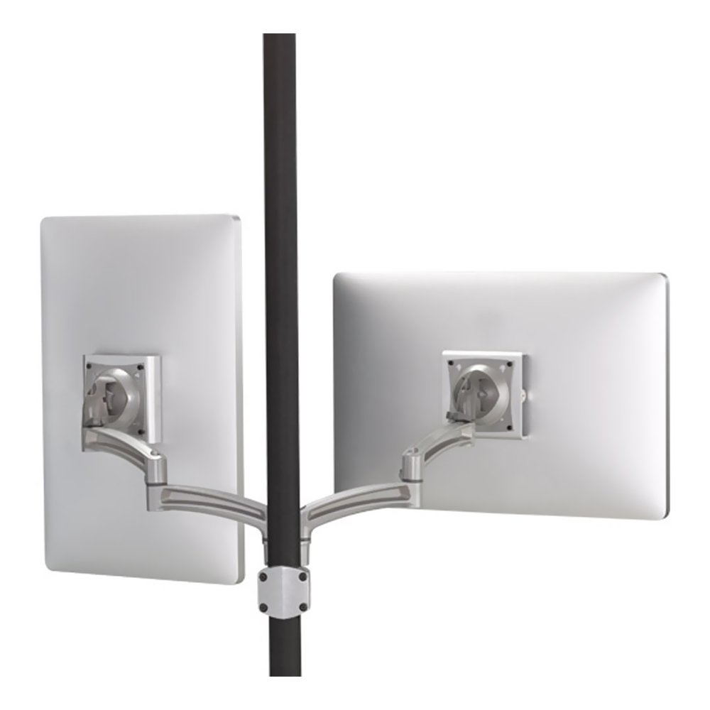 Chief K2P220S Kontour K2P Pole Mount Articulating Arm, Dual Monitors, 10" - 30" Screen Size, Silver