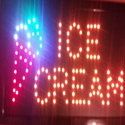 Ultra Bright ICE CREAM Led Sign Yellow