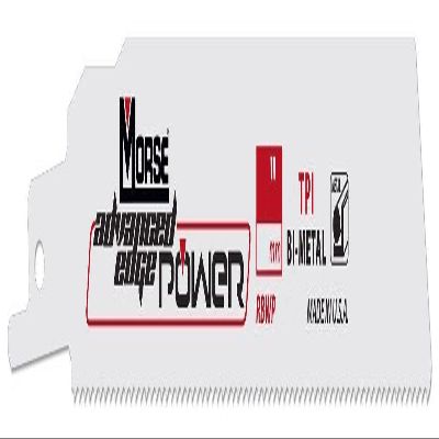 MK Morse Advanced Edge Power RBWP124218T25 Bimetal Reciprocating Sawa Blade 12-Inch x .042 18TPI, 25-Pk
