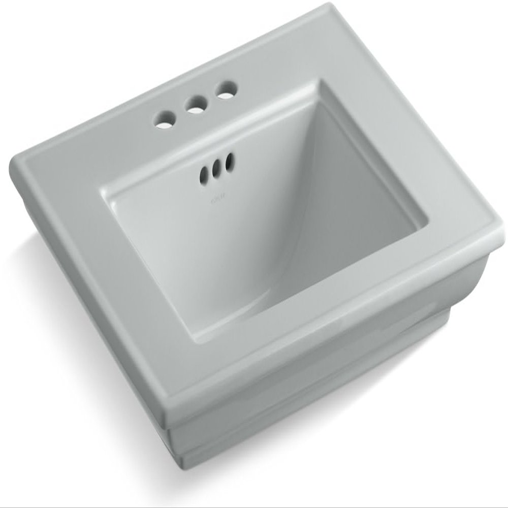 Kohler 29999-4-95 Memoirs Stately 24" Console Table Bathroom Sink Basin with 4" Center Set Faucet Holes