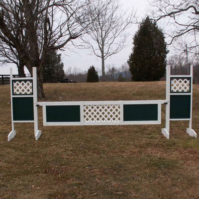 1 Center Panel Lattice Gate 10ft - 24 inch Light Blue
