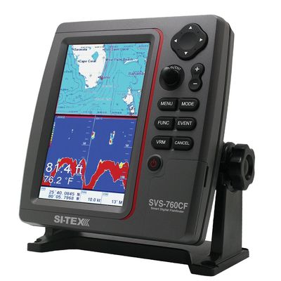 Si-Tex Dual Frequency Chartplotter/Sounder w/Navionics+ Flexible Coverage SVS-760CF,