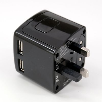 Skross World Travel Dual USB Charger - Black 1.302301