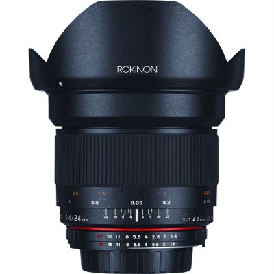 Rokinon 24mm F1.4 ED AS IF UMC Wide Angle Lens for Olympus and Panasonic Micro 4/3 (MFT) Mount Digital Cameras (RK24M-MFT)