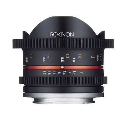 Rokinon 8mm T3.1 UMC Cine Fisheye II Lens for Sony E-Mount (NEX) Cameras (CV8MBK31-E)
