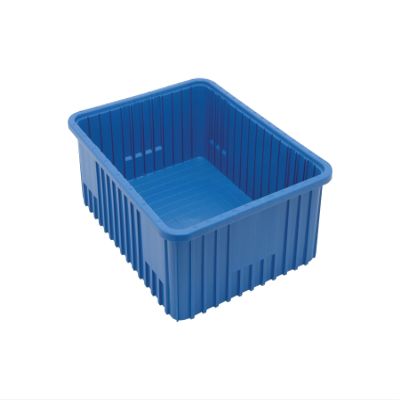 Quantum Storage Systems DG93080BL Dividable Grid Heavy Duty Part Organizer Blue Bins 23" L x 18" W x 8" H 3 Pack
