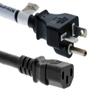 CablesAndKits - Heavy Duty AC Power Cord 8ft (2.4m) - 15Amp /250 Volts, 14 AWG, 6-20P to C13, (NEMA 6-20P to IEC-60320-C13) - Male to Female Extension Cable for PCs and Network Equipment - (Black) view 1