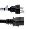 CablesAndKits - Heavy Duty AC Power Cord 8ft (2.4m) - 15Amp /250 Volts, 14 AWG, 6-20P to C13, (NEMA 6-20P to IEC-60320-C13) - Male to Female Extension Cable for PCs and Network Equipment - (Black) view 3