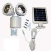 2 Sets of 22 LED Outdoor Solar Powered Floodlight Motion Sensor Security Light Gray Color Body view 1