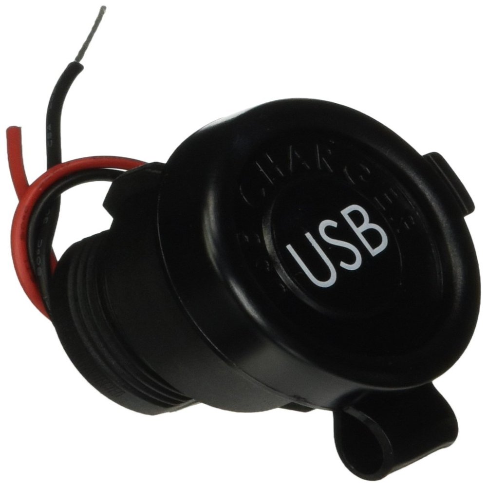 Diamond 61USBKIT1 USB Charger Port with LED Indicator Light , BLACK