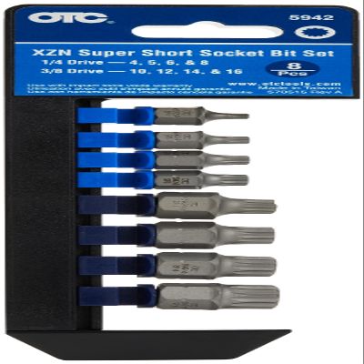 OTC 5942 8-Piece XZN 'Super Short' Socket Bit Set
