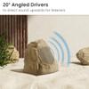 12R4S Outdoor Sandstone Rock 12 Speaker Set for Yard Patio Pool Spa view 4