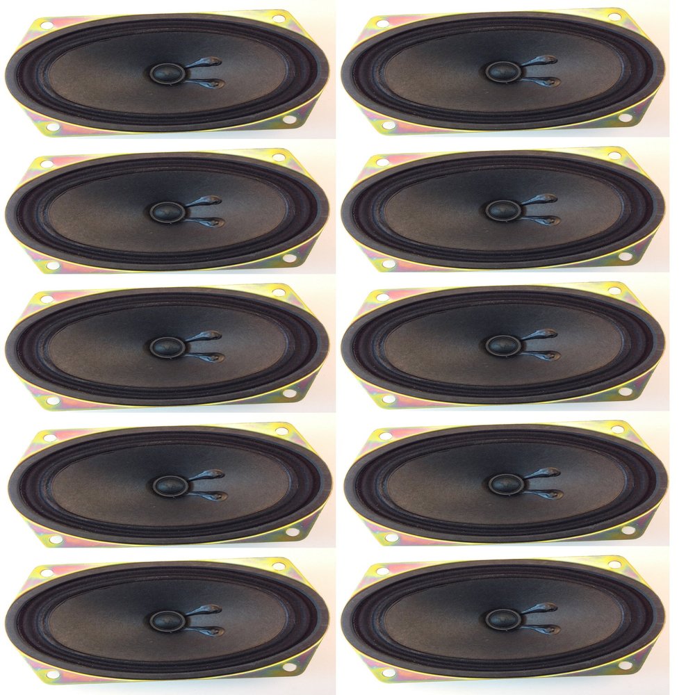 3 X 5 Full Range Replacement Speaker Button Magnet 5 WATTS 16 OHMS (10 Pack)