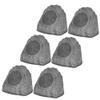 6R8G Outdoor Granite 8" Rock 6 Speaker Set for Deck Pool Spa Yard Garden view 1