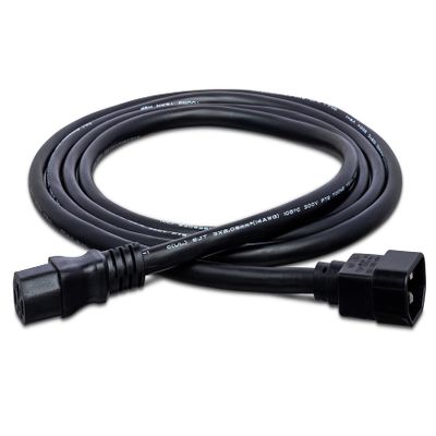 Hosa PWL-403 Power Extension Cord, IEC C14 to IEC C13, 3 Feet