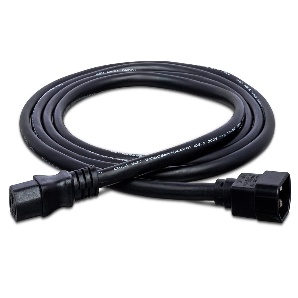 Hosa PWL-403 Power Extension Cord, IEC C14 to IEC C13, 3 Feet