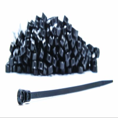Camco 64942 Black 6" x 0.14" Tensile Strength Mounting Cable Tie - Pack of 100-40 lb. Capacity
