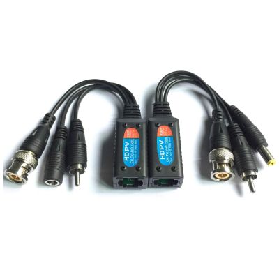 Evertech 50 Pairs 8MP HD-CVI/TVI/AHD/CVBS Passive Video Audio Power Balun Data Transmitter via UTP Cable