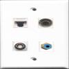 RiteAV - 1 Port RCA Blue and 1 Port 3.5mm and 1 Port BNC and 1 Port Cat5e Ethernet White Wall Plate view 1