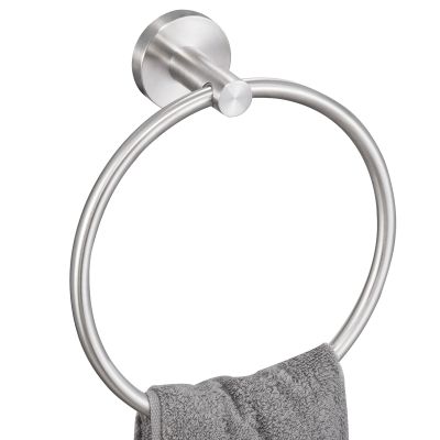 KES Towel Ring for Bathroom, Hand Towel Holder Round Towel Hanger Wall Mount SUS304 Stainless Steel Brushed Finish, A2180DG-2