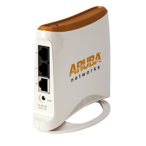 Aruba Networks RAP-3WN Remote Access Point, 802.11 b/g/n, 2x2:2 Single Radio, 2x 10/100BaseT, USB, PoE out
