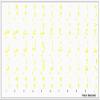 Arabic Keyboard Decals ON Transparent Background with Blue, Black, Green, Orange, RED, White OR Yellow Lettering (Yellow) view 2