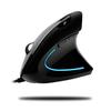 Adesso iMouse E1 - Vertical Ergonomic Illuminated Mouse - Optical - Cable - Glossy Black - USB - 1600 dpi - Scroll Wheel - 6 Button(s) - Right-Handed Only - IMOUSE E1 view 1
