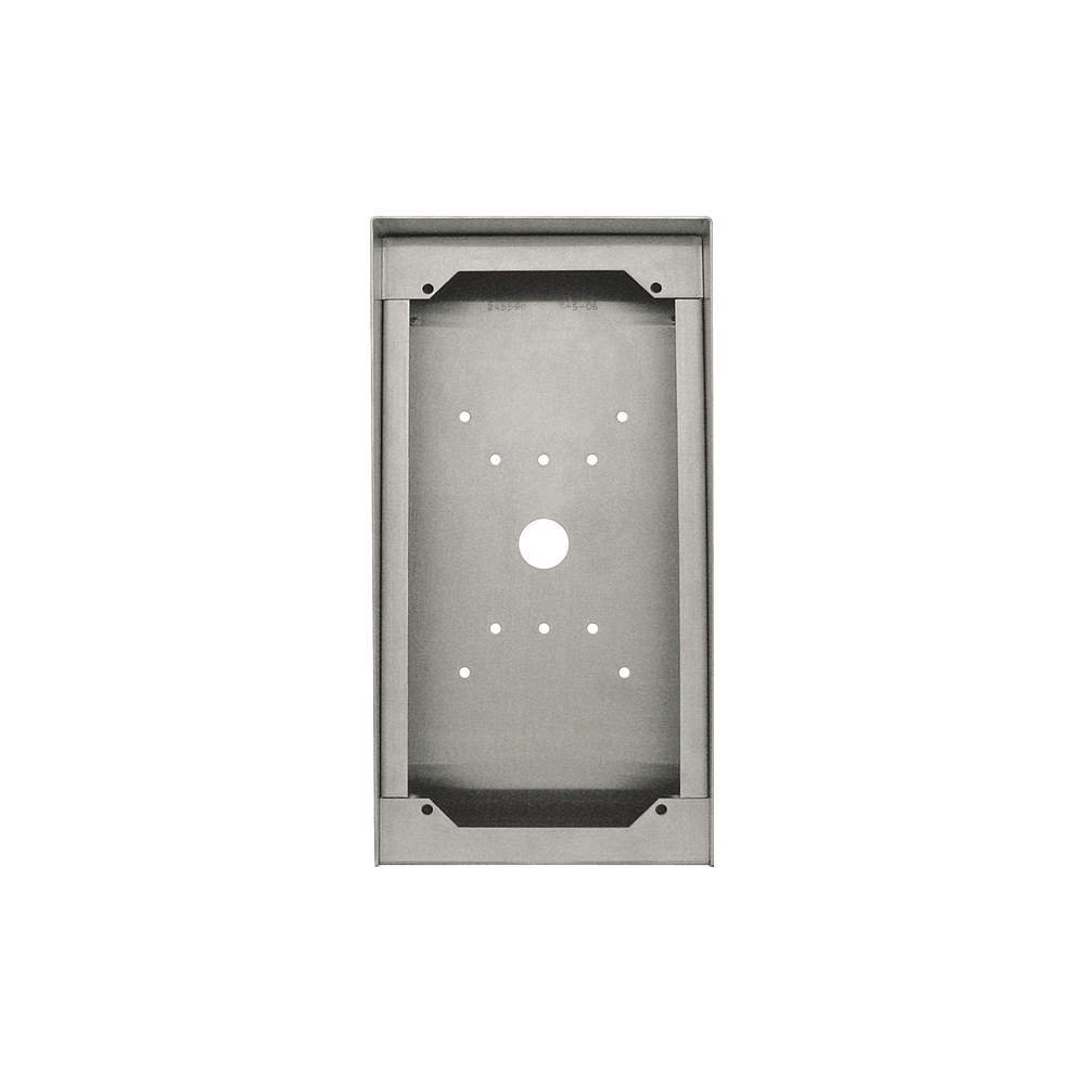 Aiphone Corporation SBX-ISDVFP Surface Mount Box for is Series, 4-Call and Card Access Door Stations, 18AWG Stainless Steel