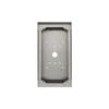 Aiphone Corporation SBX-ISDVFP Surface Mount Box for is Series, 4-Call and Card Access Door Stations, 18AWG Stainless Steel view 1
