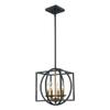 TRANS GLOBE Lighting Chattanooga 4-Light Square Candle Chandelier in Antique Gold/Black view 1