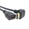 chenyang HDMI Extension Cable,HDMI 1.4 Male to Female 90 Degree UP Angled Extension Cable 0.5m view 3