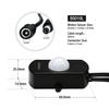 SENSKY BS010L DC 12V to 30V 3A Mini Pir Motion Sensor Switch,Occupancy Sensor Switch for Gun Safe, Kitchen Cabinet, Pantry, Closet led lighting (Black-With Light Sensor) view 3