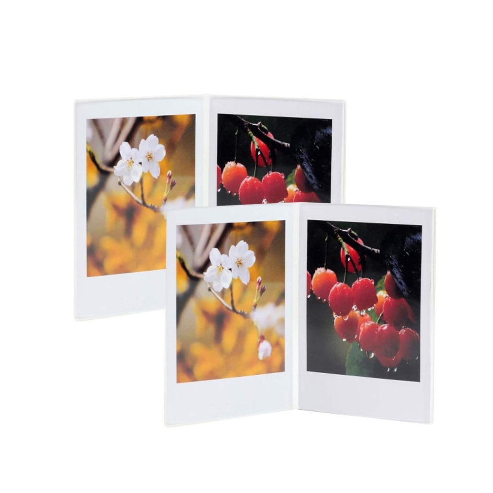 Ngaantyun 2Pcs Simple Photo Frame for Fujifilm Instax Polaroid Mini Films (Mni 41/12/11/40/8 Camera Film, Mini 7s 7+ EVO Liplay Camera Film)