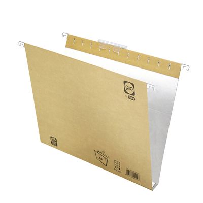 Ybarra 400021943  Box of 25 Hanging Folders, Kraft, Viewfinder Top, A4, Bicolor, Units Contained: 1