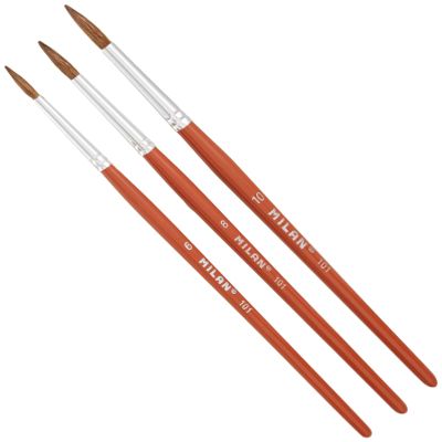 Milan BWM10023 - Set of 3 Brushes, 1 Pack