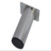 Metal Furniture Cylinder Legs 5" Round Brush Satin Nickel Sofa Cabinet Vanity DIY Feet 4 PC Set by Alpha Furnishings view 2