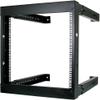 12U Wall Mount Open Fixed, Black 26 LBS Steel frame open wall mount 047-WFM-1226 view 1