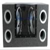 Pyramid 10" 1000W Dual Car Audio Subs Box Subwoofers Bandpass w/Neon (2 Pack) view 3