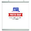 Poster Snap Set for 24" Poster Width 1.02" Silver Anodized Aliminum view 1