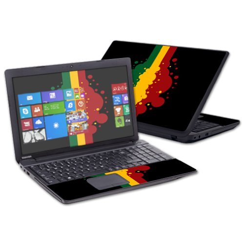 MightySkins Skin Compatible with Toshiba Satellite C50 C55 C55T C55D 15.6" wrap Sticker Skins Rasta Flag