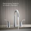 KOHLER K-T26426-4-CP Simplice Deck-Mount Bathroom Faucet Trim, Premium Durable Metal, Corrosion Resistant, Chic Design, Polished Chrome view 4