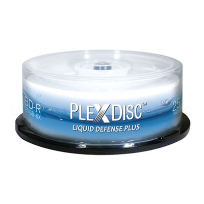 PlexDisc Water Resistant Inkjet BD-R, 600 per Box
