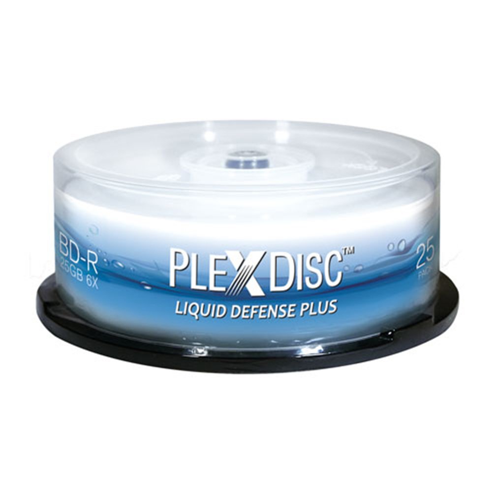 PlexDisc Water Resistant Inkjet BD-R, 600 per Box
