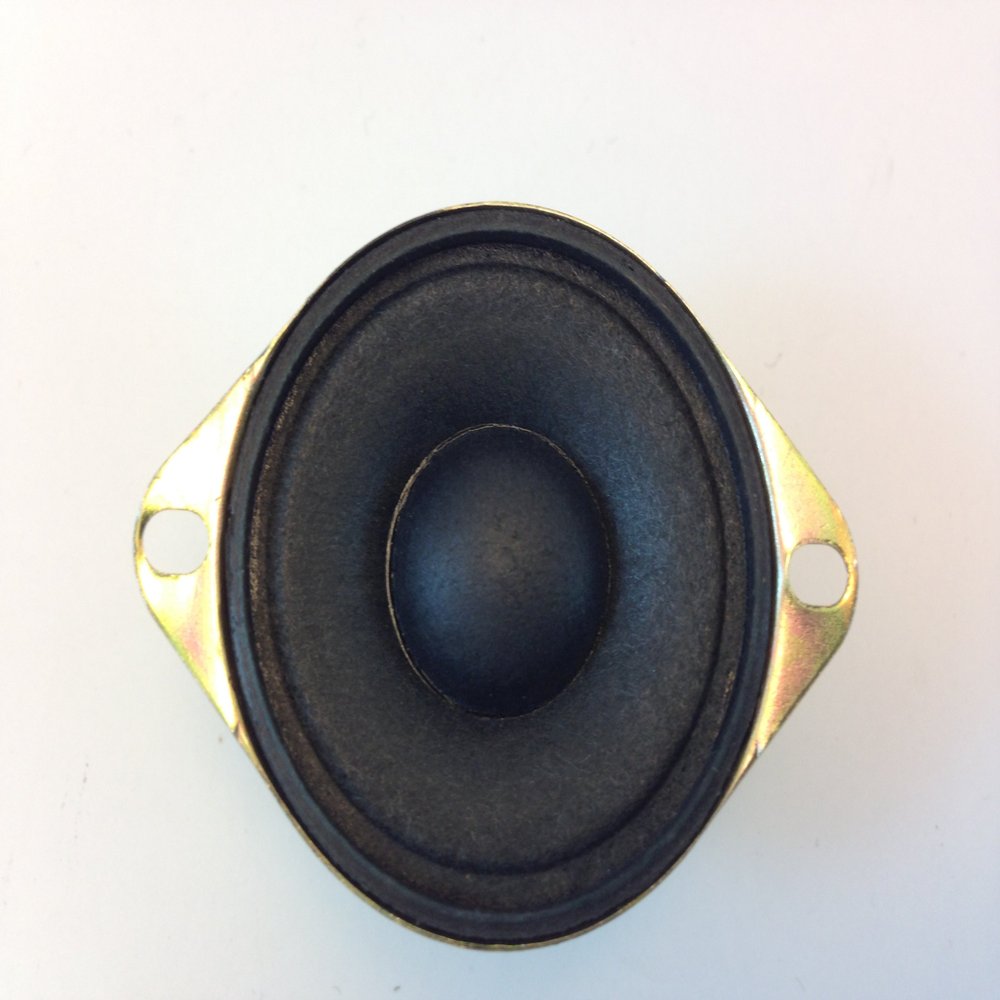 1-5/8 (4cm) Round Replacement Speaker, Button Magnet, 13 WATTS @ 6 OHMS 2" MOUNTING Hole (Single)